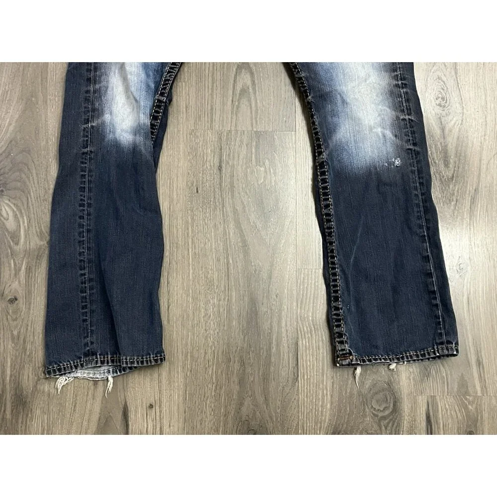 True Religion Jeans Straight Big T No Flap Size 39 (tag 38) Blue
